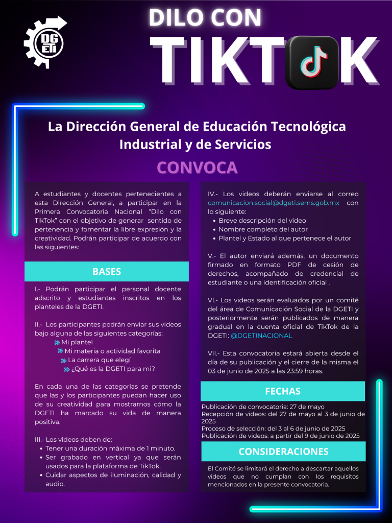 Convocatoria Dilo con TikTok
