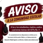 NOTICIA | AVISO COMUNIDAD ESCOLAR